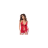 Costume sexy Mère Noël avec babydoll et string 